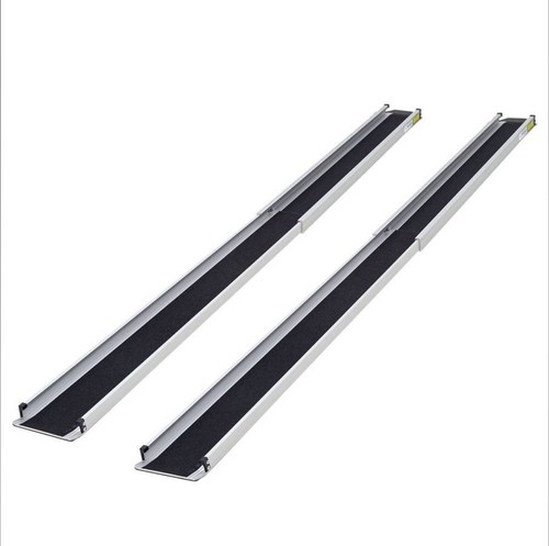 Telescoping wheelchair ramp