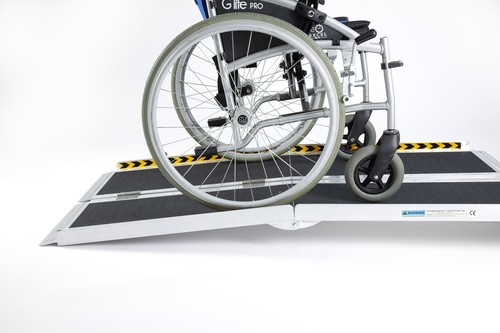 Portable wheelchair ramp - wheelchair,