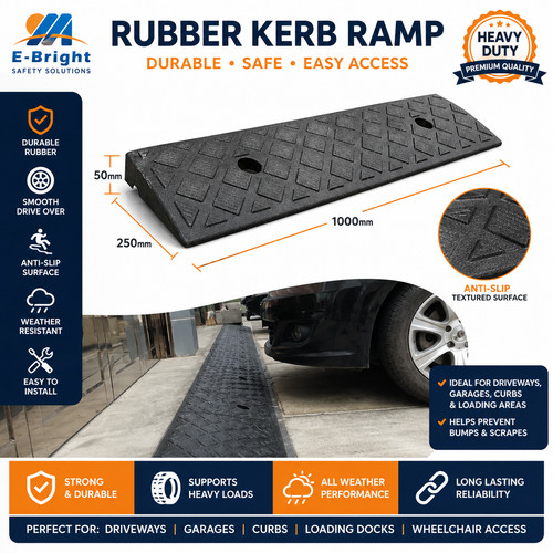 Long heavy duty kerb ramps - kerb,